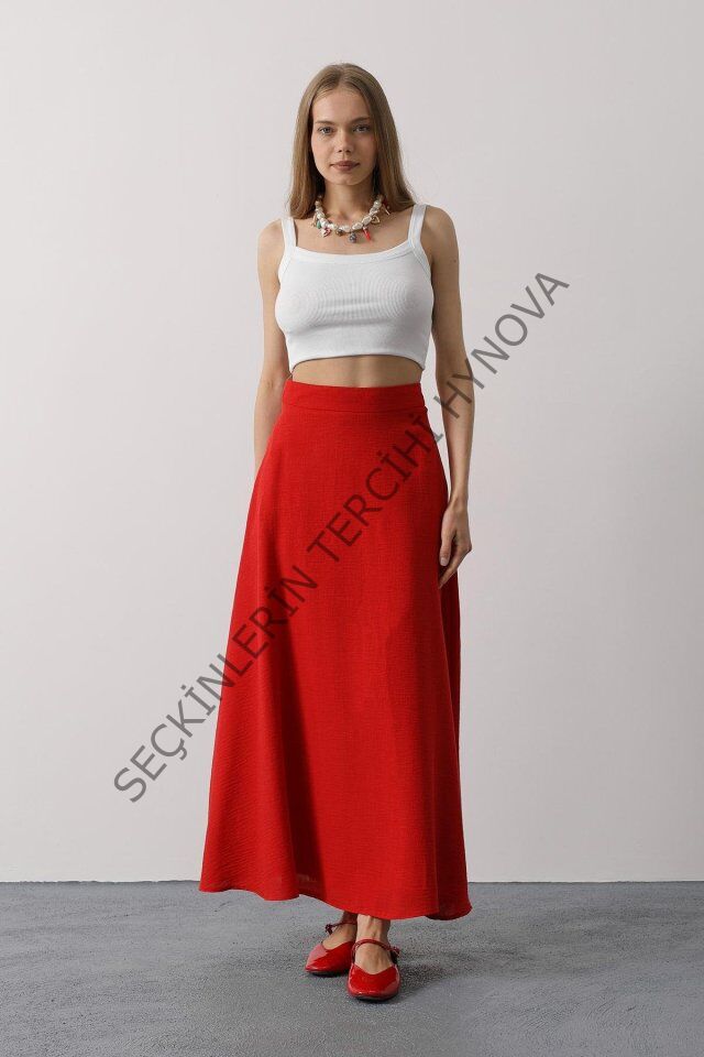 Keten Etek - Kırmızı