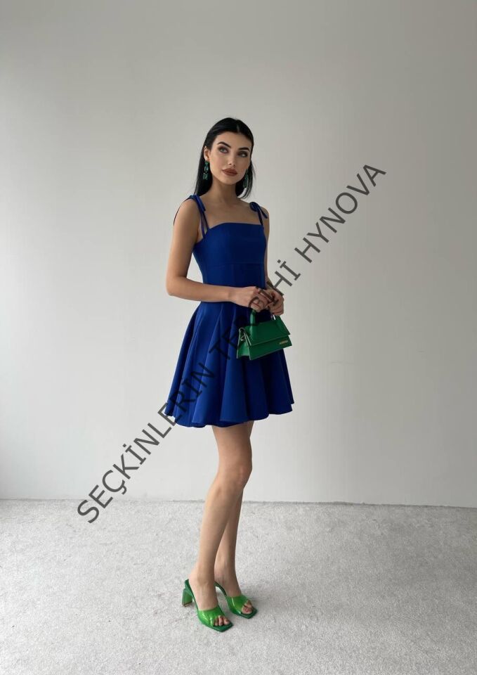 Clara Askılı Mini Elbise