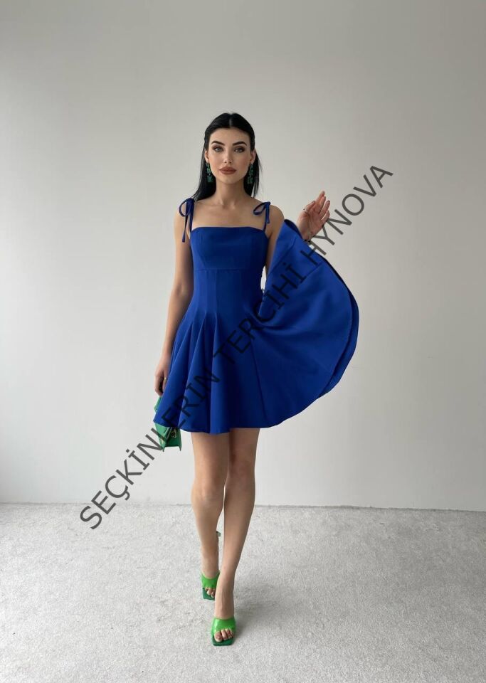 Clara Askılı Mini Elbise