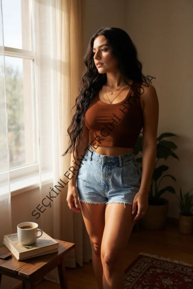 Kadın Kahverengi Kare Yaka Crop Top Bluz – Şık, Rahat ve Kolay Kombinlenebilir