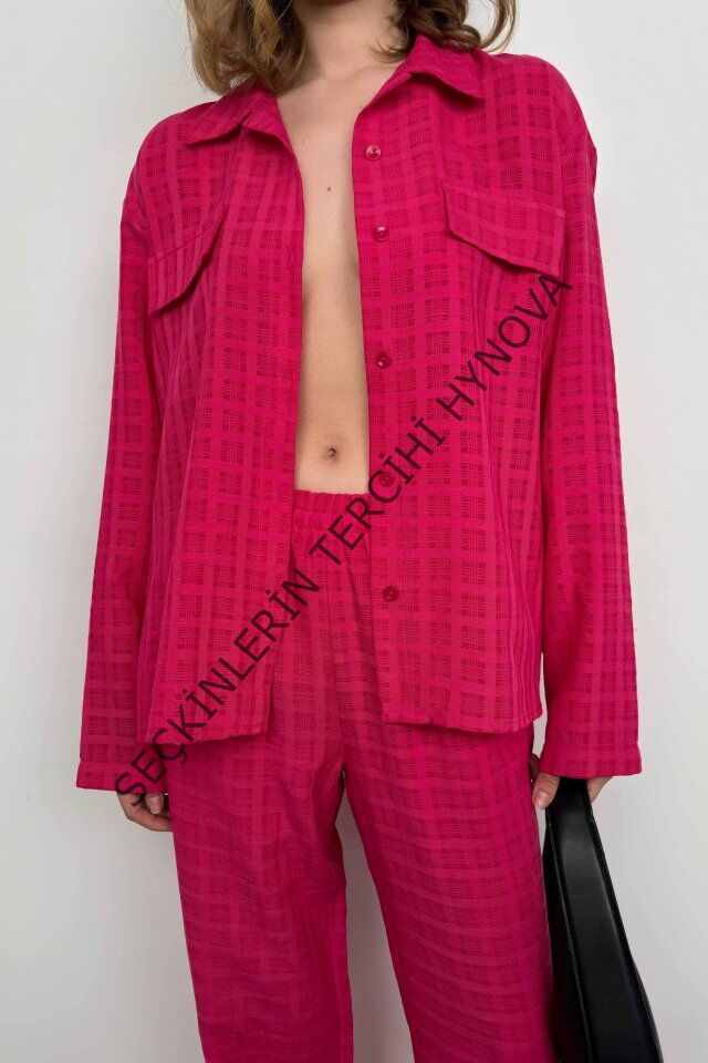 Cepli Gömlek Pantolon İkili Takım