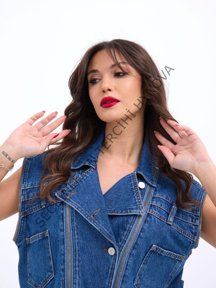 6765 KOT YELEK-MAVİ