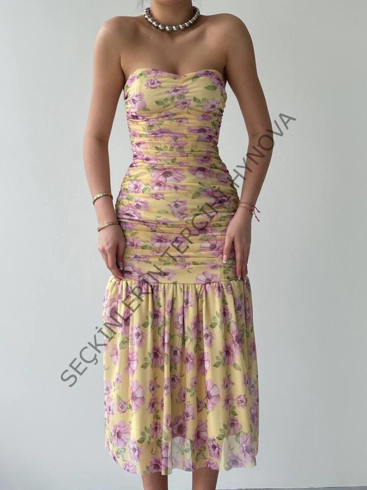 Talia Straplez Elbise